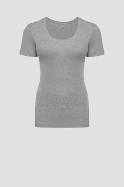 Basic Shirt aus Feinripp
