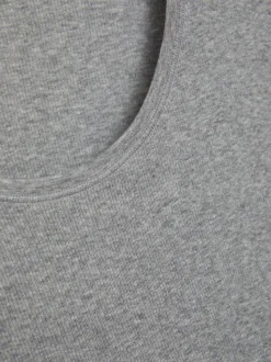 Basic Shirt aus Feinripp