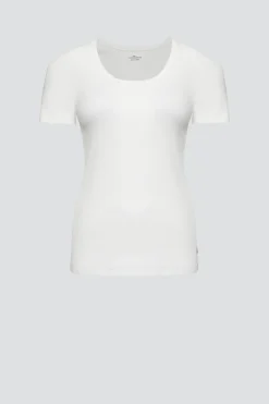 Basic Shirt aus Feinripp