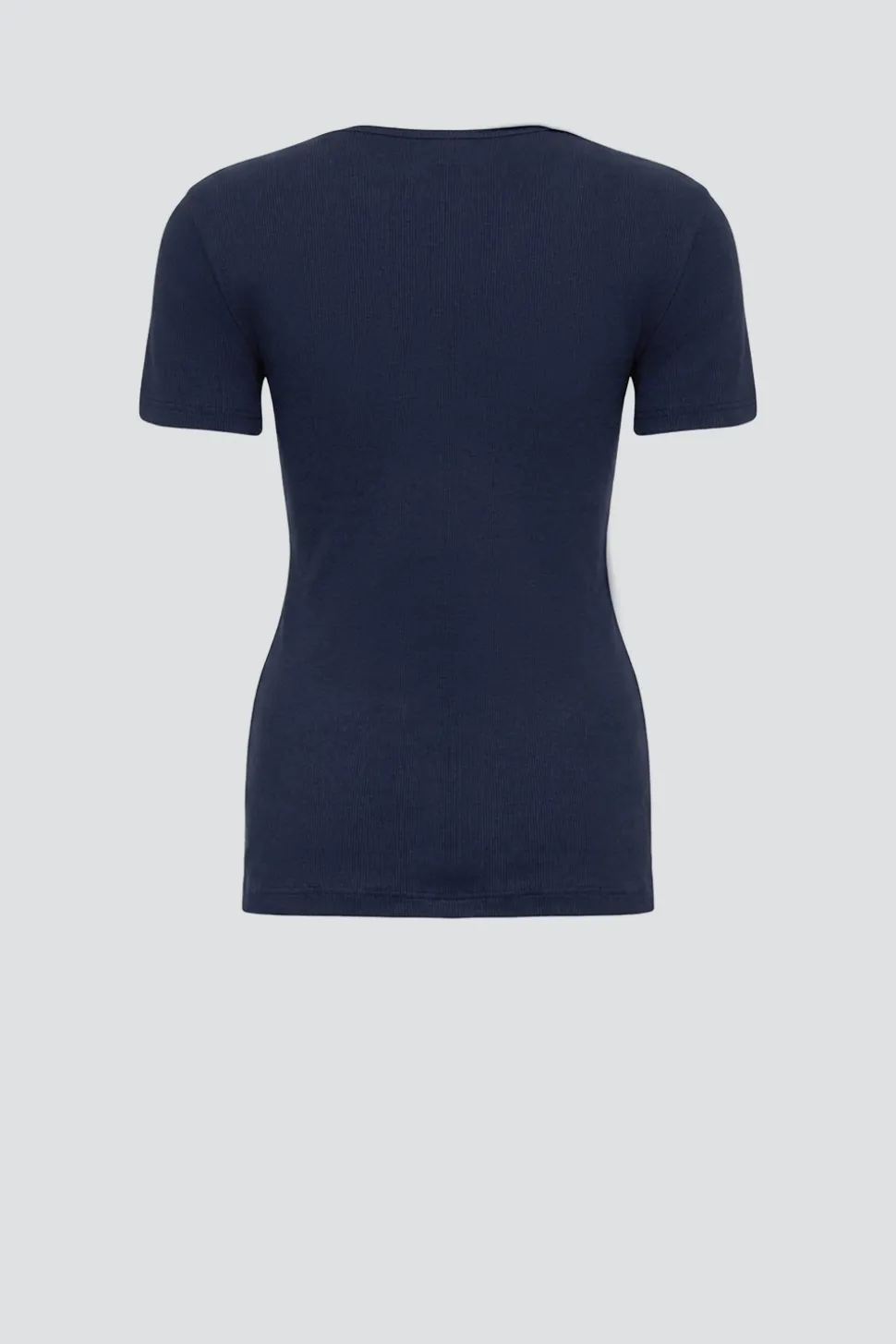 Basic Shirt aus Feinripp