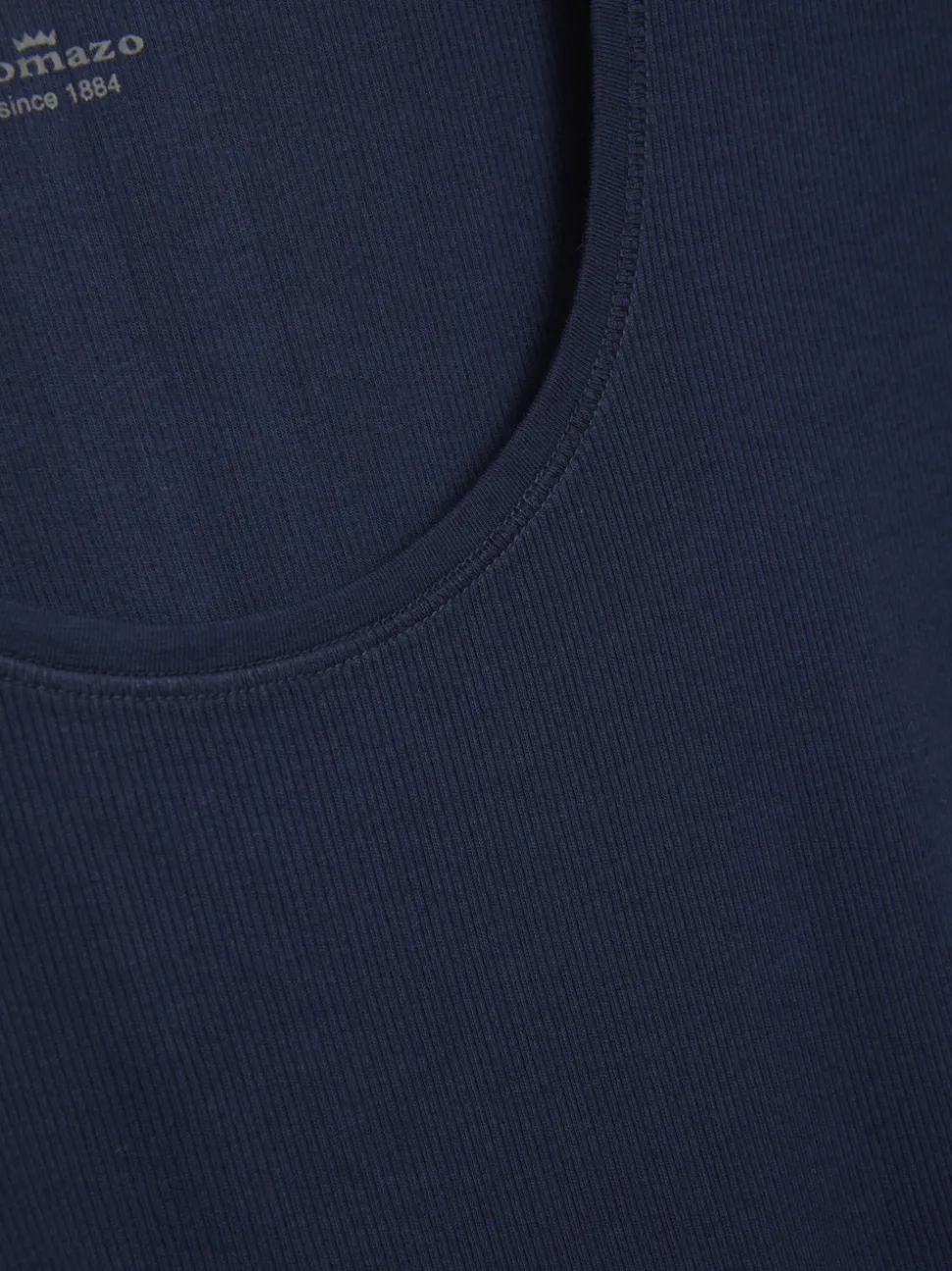 Basic Shirt aus Feinripp