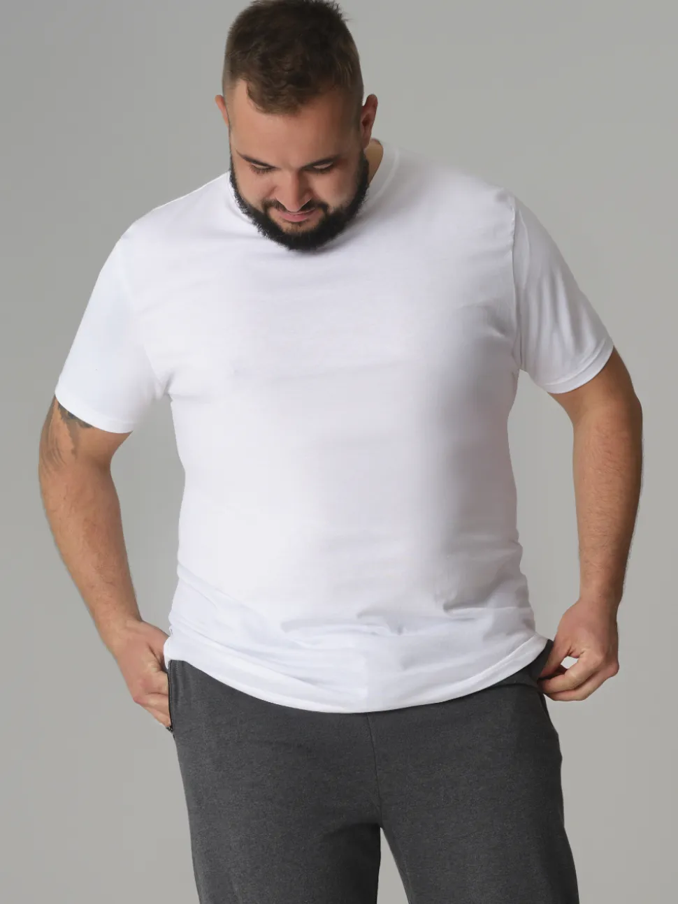 Basic Shirt kurzarm Rundhals