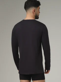 Basic Shirt langarm Rundhals