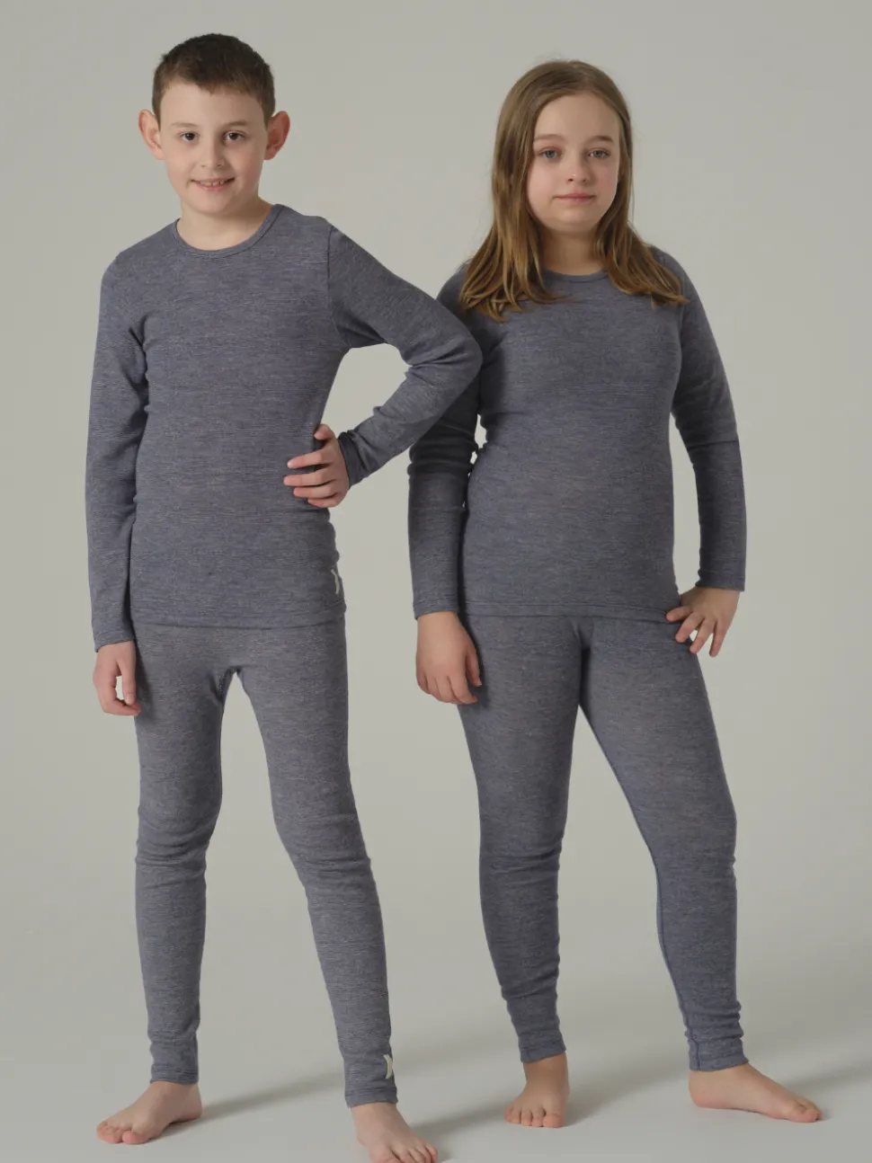 Kinder Leggings mit Wolle-Seide