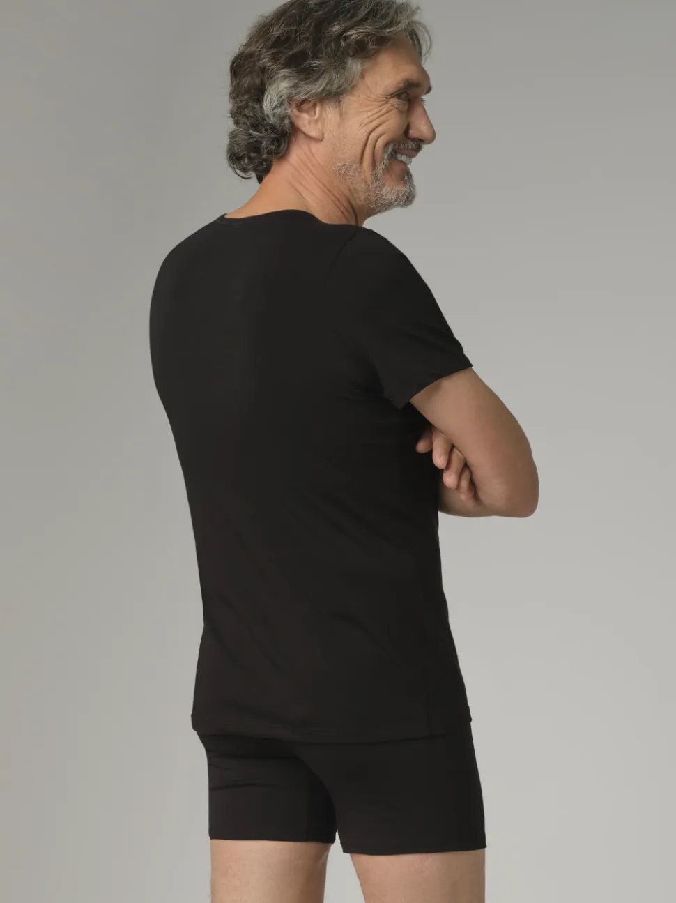Kurzarm Shirt aus Baumwolle und Micromodal