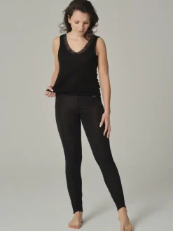 Leggings aus Merinowolle & Seide