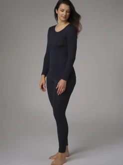 Leggings aus Merinowolle & Seide