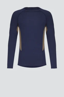 100 % Merinowolle-Shirt langarm | 190 g/m² | Hervorragendes Sweatmanagement dank integrierten Mesh-Einsätzen