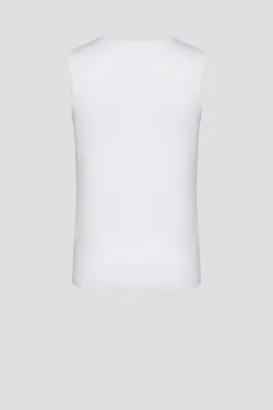 Ärmelloses Shirt aus Baumwolle und Micromodal