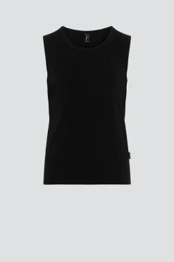 Ärmelloses Shirt aus Baumwolle und Micromodal