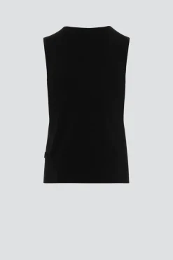 Ärmelloses Shirt aus Baumwolle und Micromodal