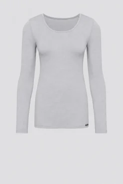 Shirt aus Merinowolle & Seide