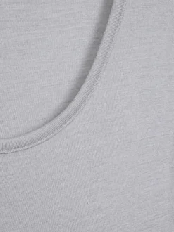 Shirt aus Merinowolle & Seide