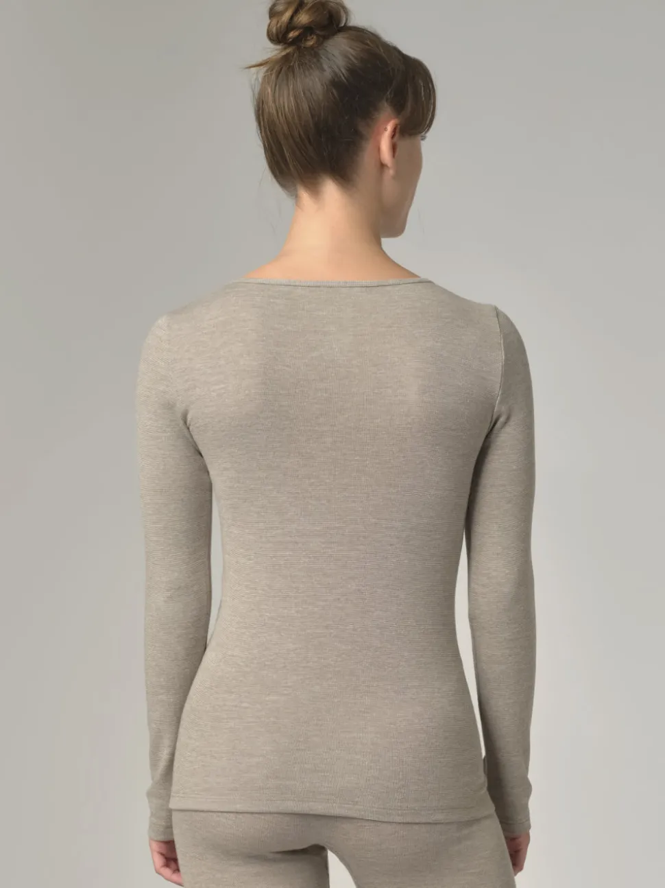 Shirt aus Merinowolle & Seide