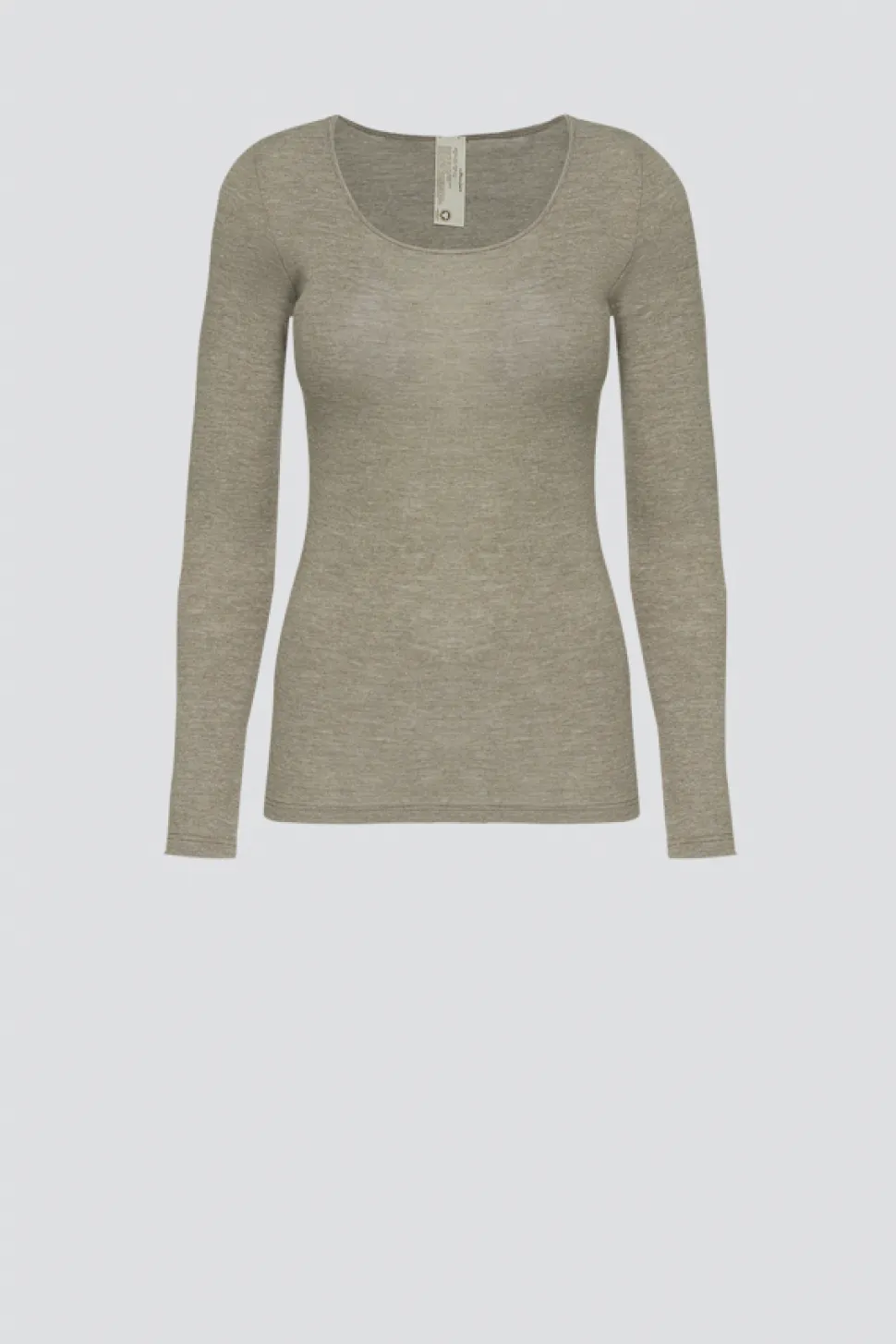 Shirt aus Merinowolle & Seide