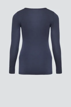 Shirt aus Merinowolle & Seide