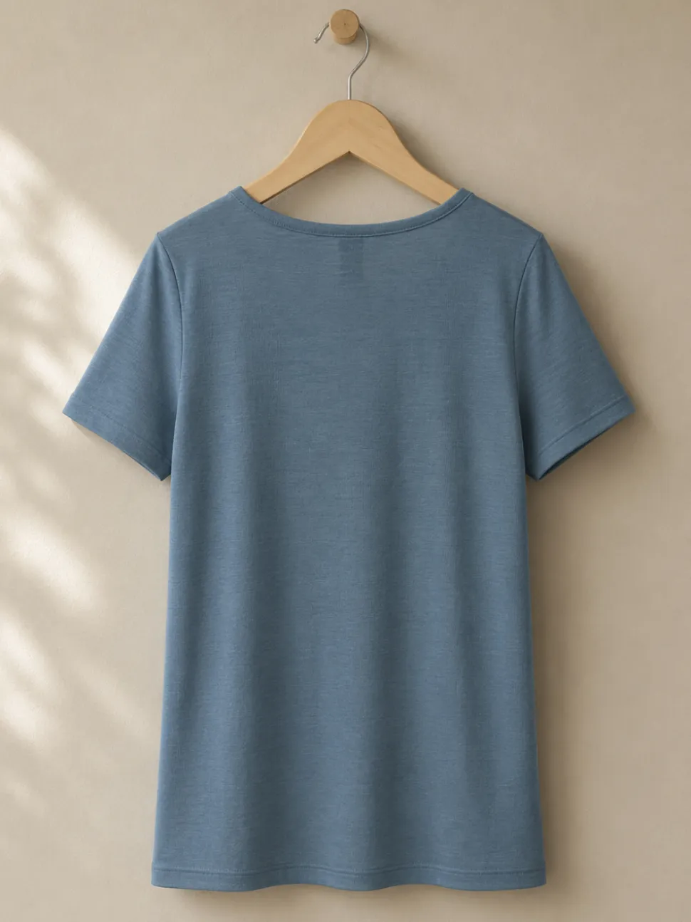Shirt aus Merinowolle & Seide