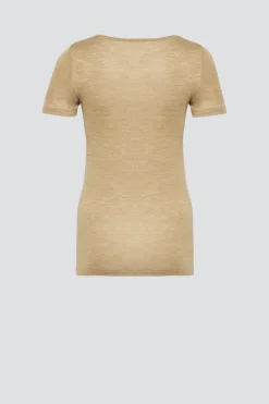 Shirt aus Merinowolle & Seide