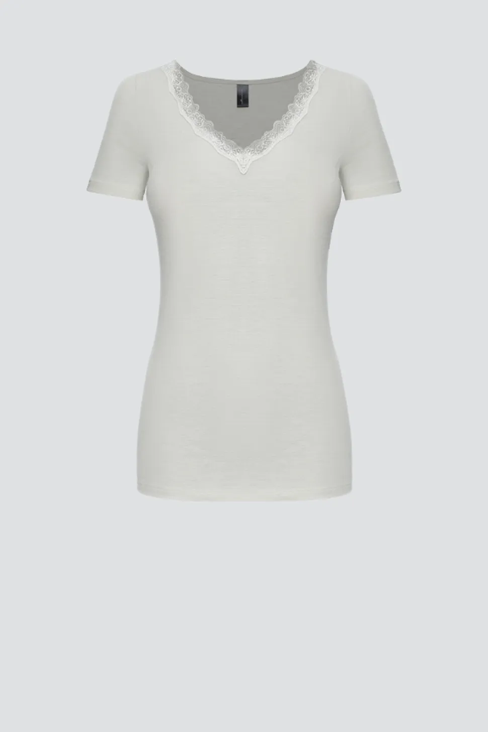 Shirt aus Merinowolle & Seide