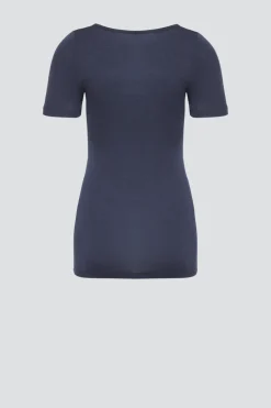 Shirt aus Merinowolle & Seide