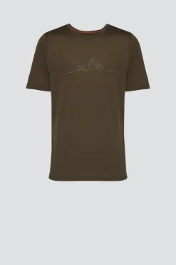 Shirt aus Wolle-Lyocell-Mischqualität mit Motivdruck