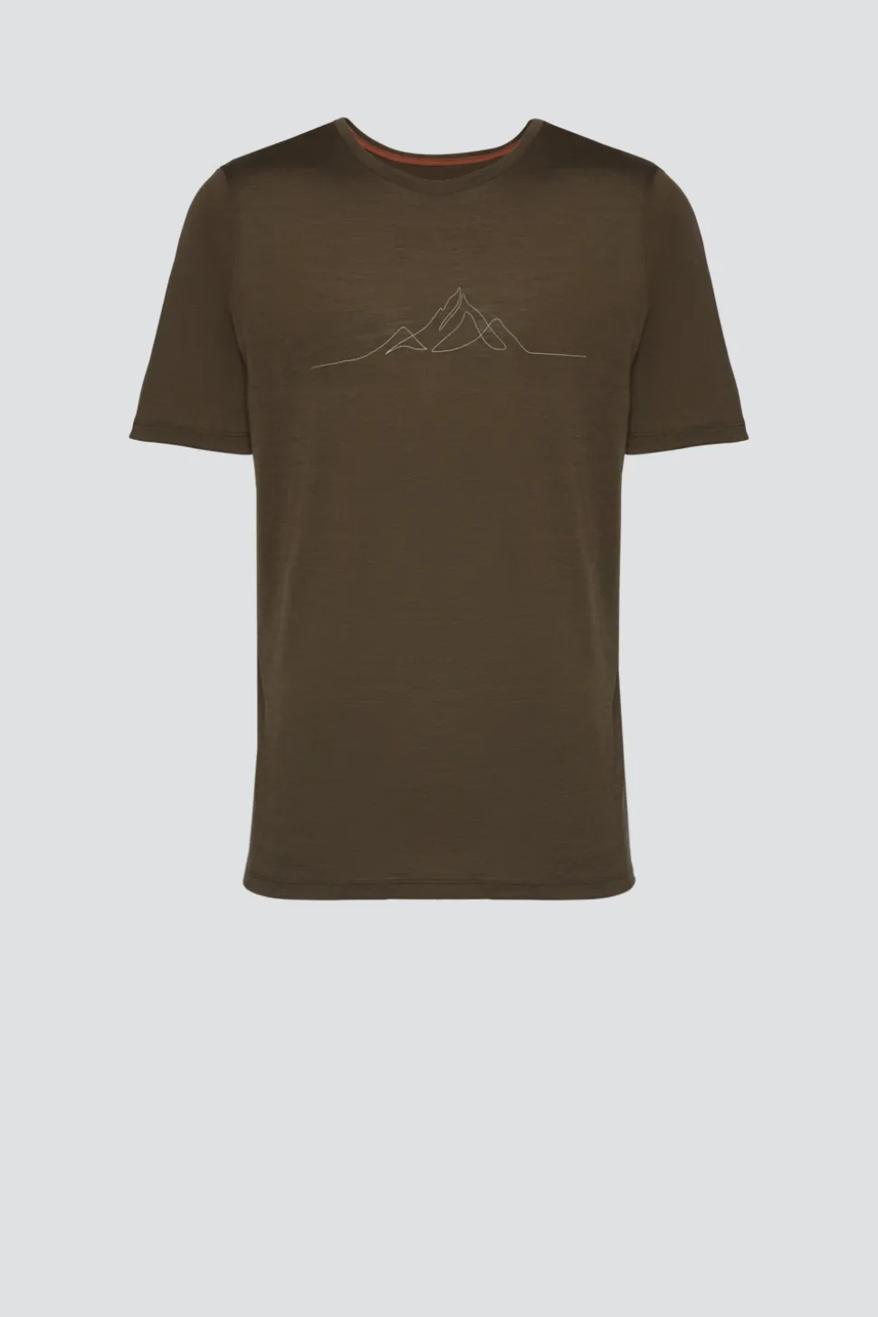 Shirt aus Wolle-Lyocell-Mischqualität mit Motivdruck