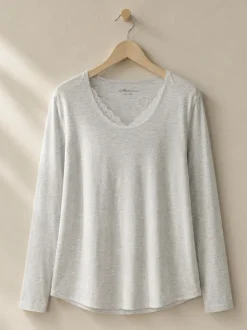 Shirt langarm aus Micromodal