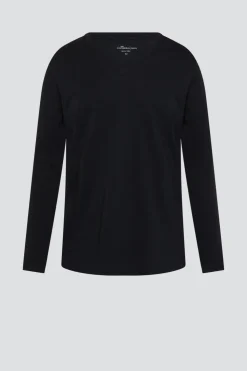 Shirt langarm V-Ausschnitt