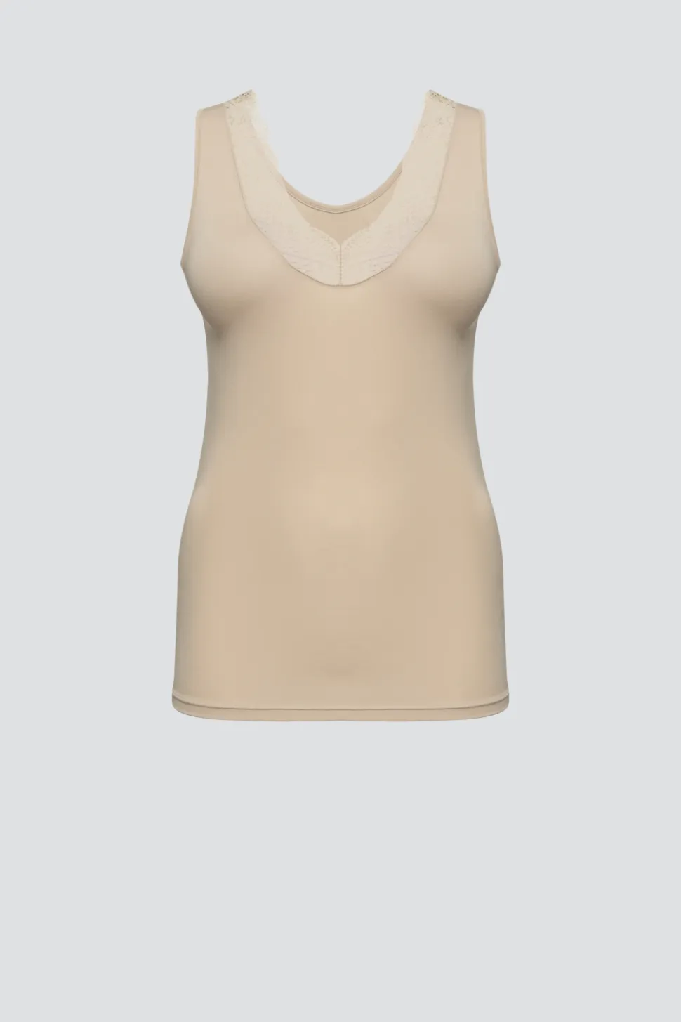 Top aus Modal mit zarter Spitze